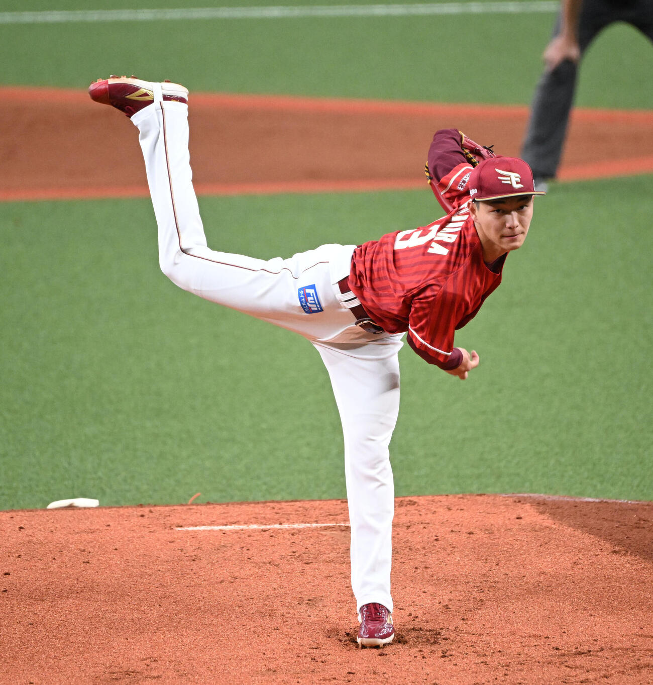 オリックス対楽天　先発する楽天藤原（撮影・和賀正仁）