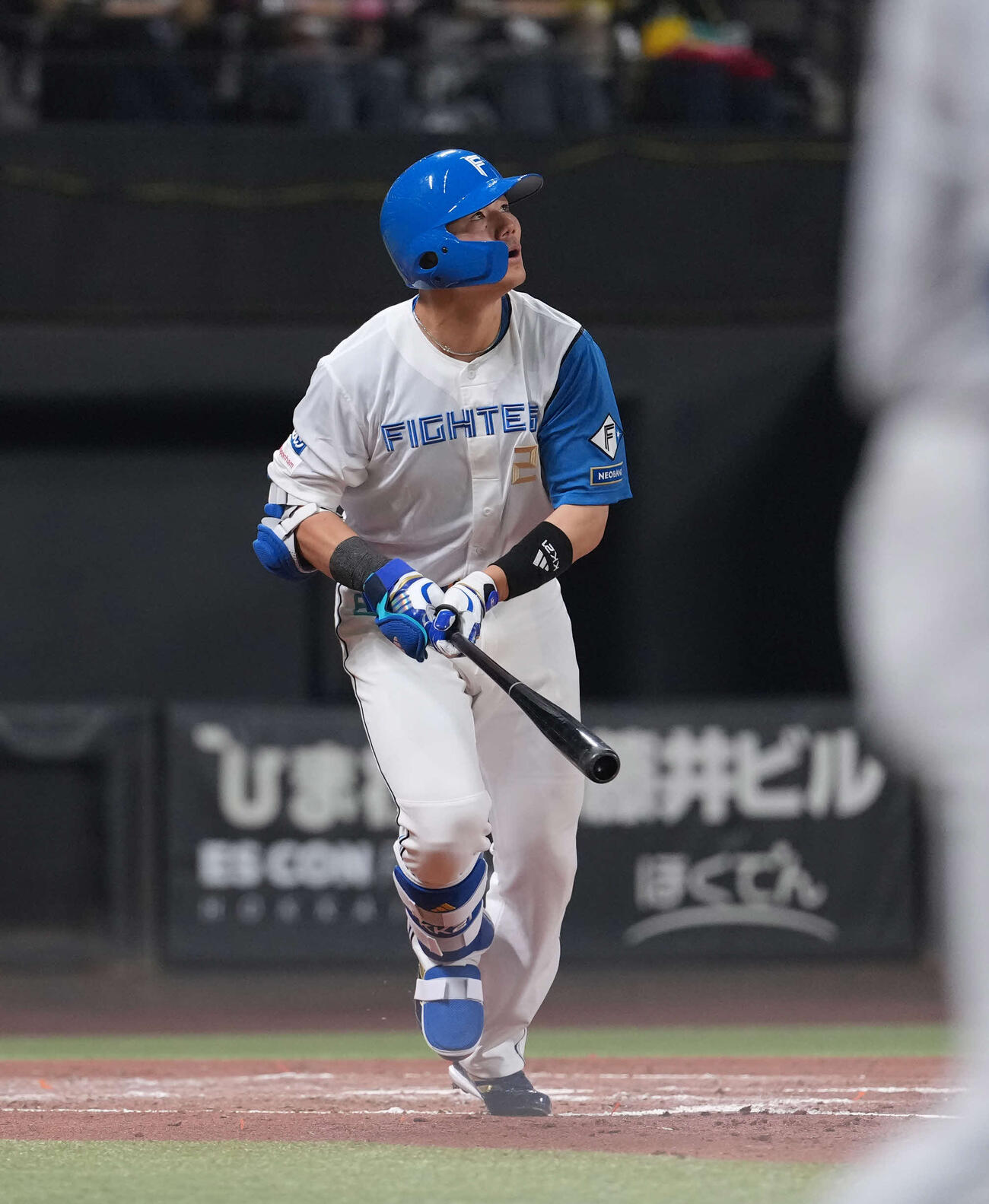日本ハム対ロッテ　2回裏日本ハム2死一、二塁、3点本塁打を放つ清宮幸（撮影・井上学）