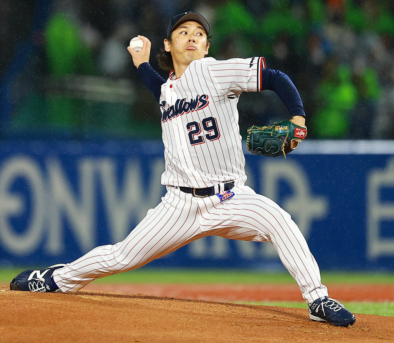 ヤクルト対広島　ヤクルト先発の小川（撮影・野上伸悟）