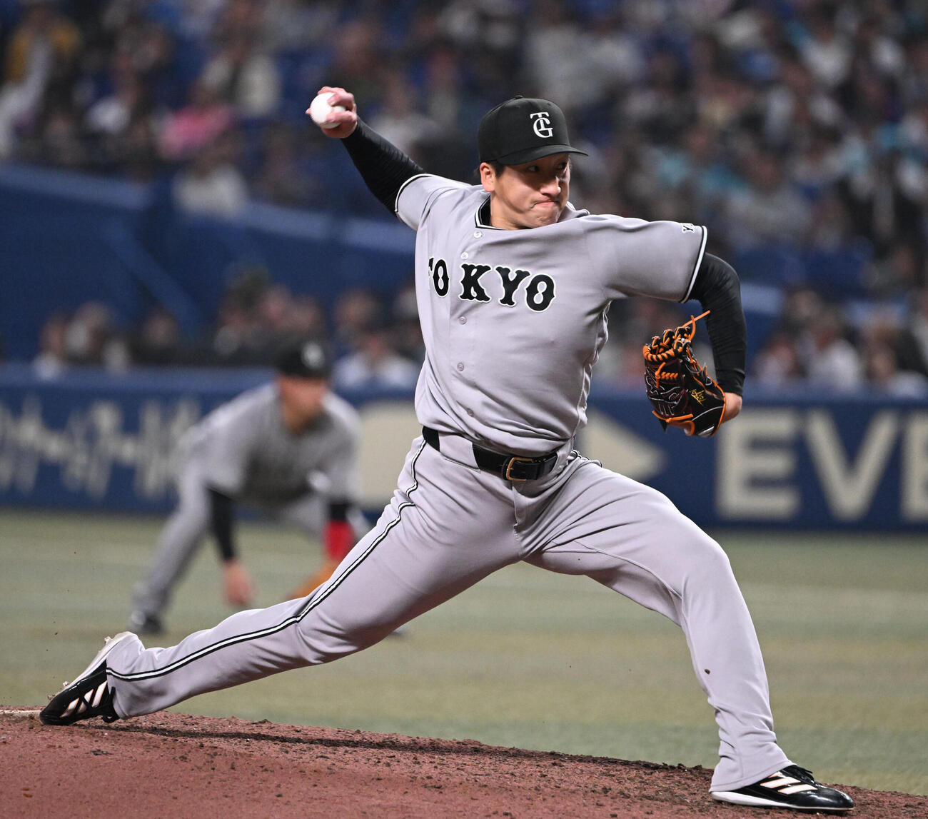 中日対巨人　9回を締める巨人大勢（撮影・和賀正仁）