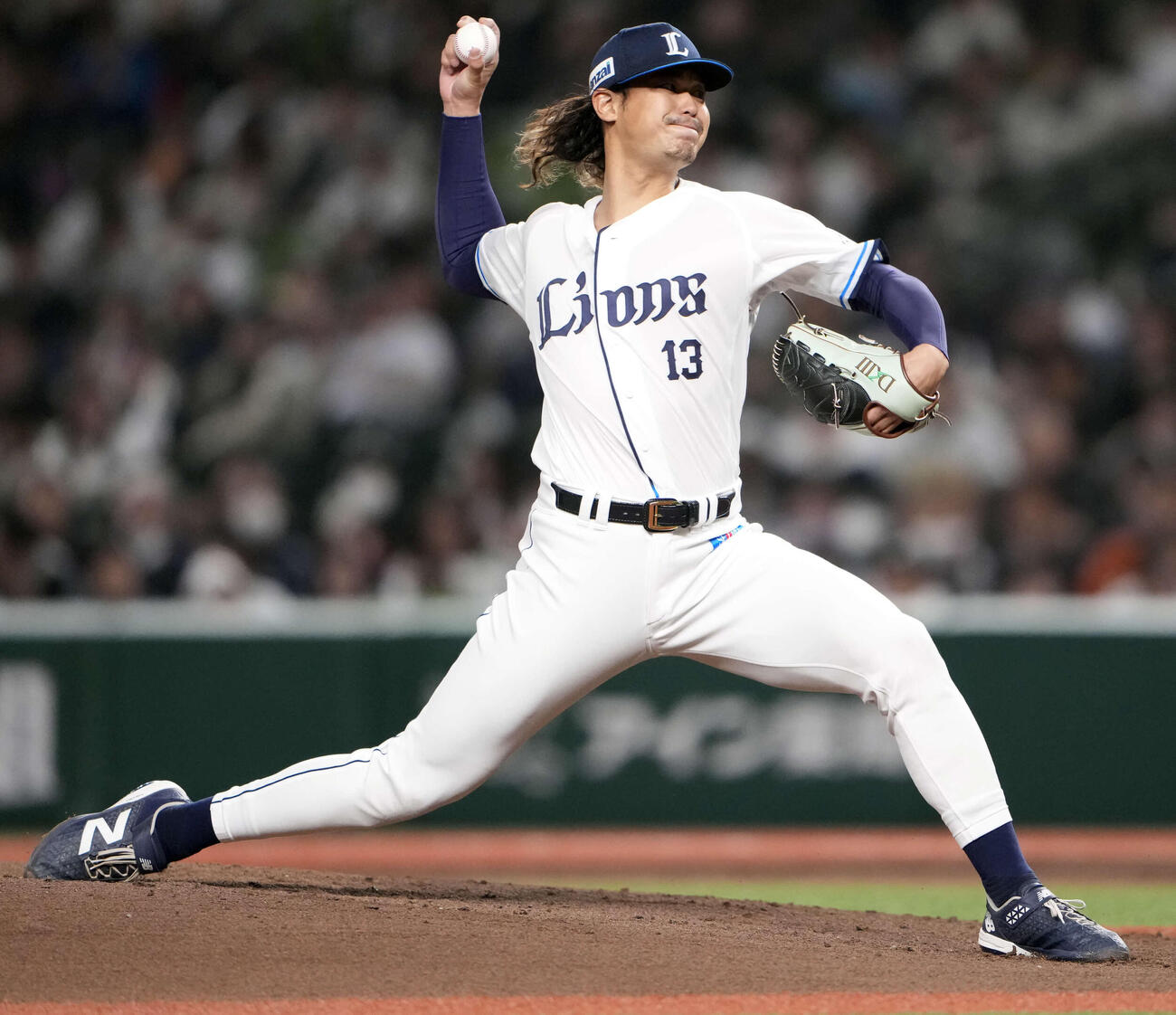 西武先発の高橋光（撮影・小島史椰）