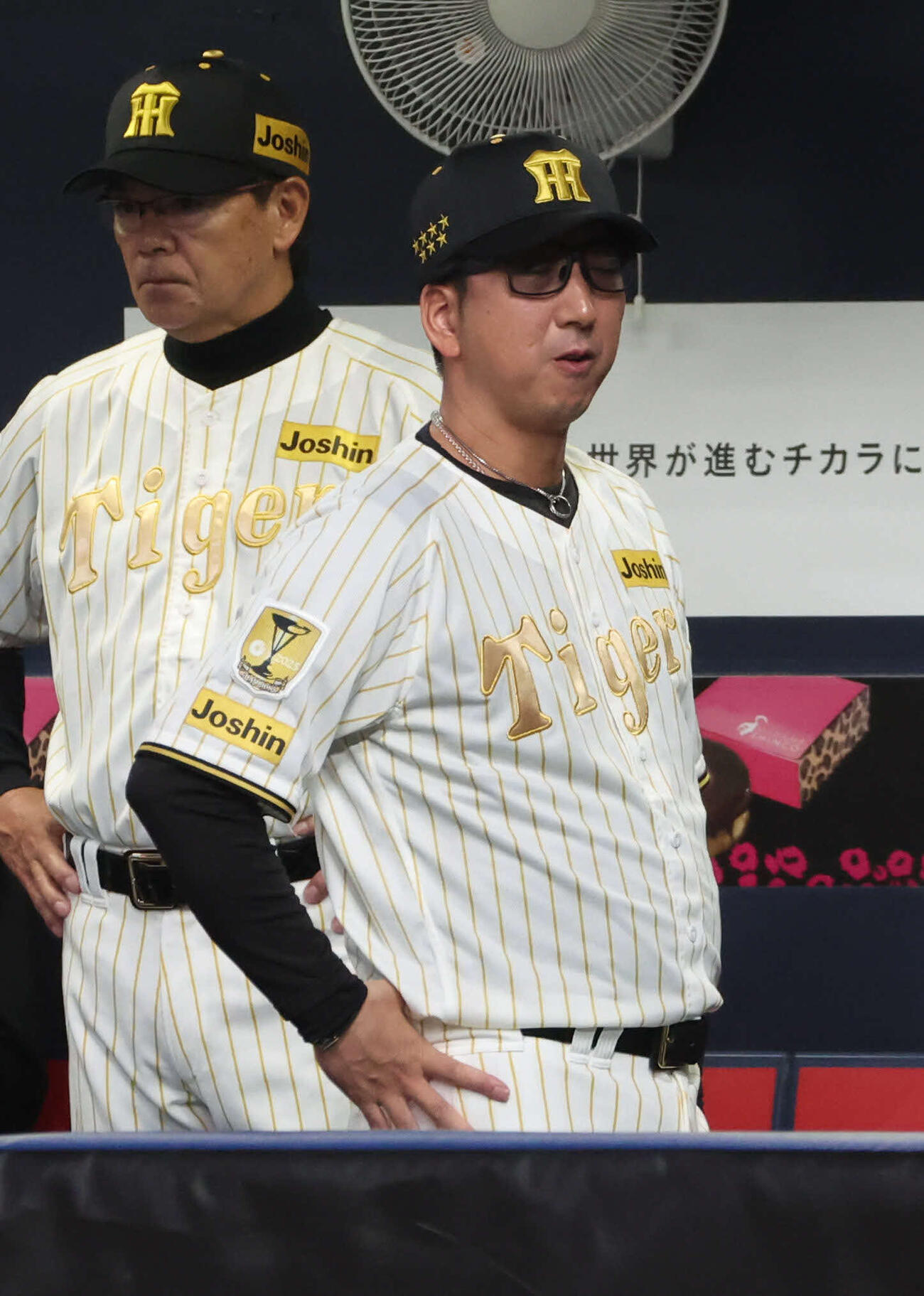 阪神対DeNA　試合を見守る阪神藤川監督（撮影・西尾就之）