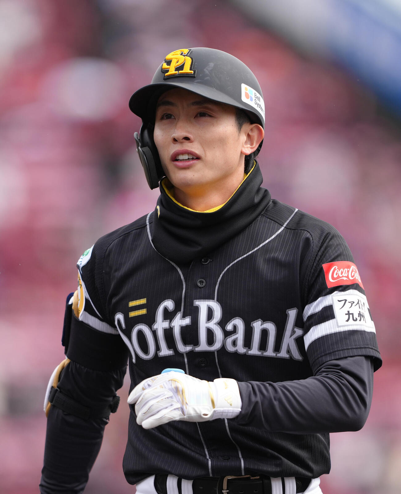 楽天対ソフトバンク　3回表ソフトバンク無死、周東は右飛に倒れる（撮影・足立雅史）