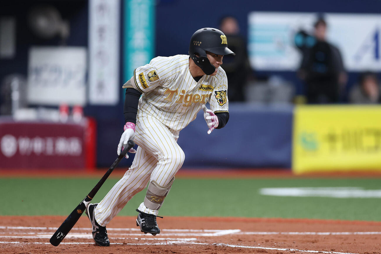 阪神対DeNA 7回裏阪神無死、二ゴロに倒れる代打福島（撮影・前田充）