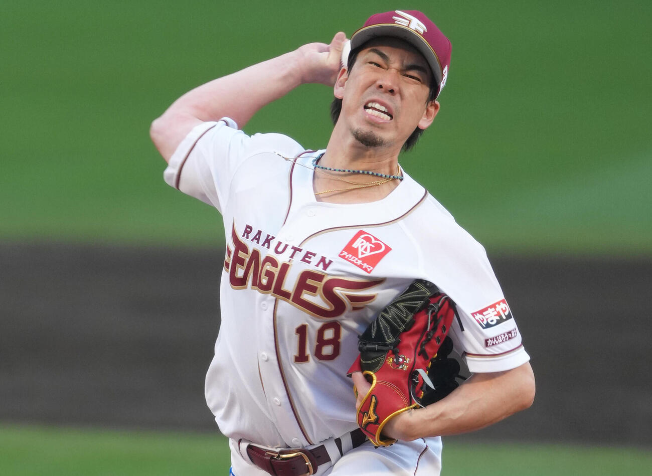 楽天先発の前田健太（26年3月撮影）