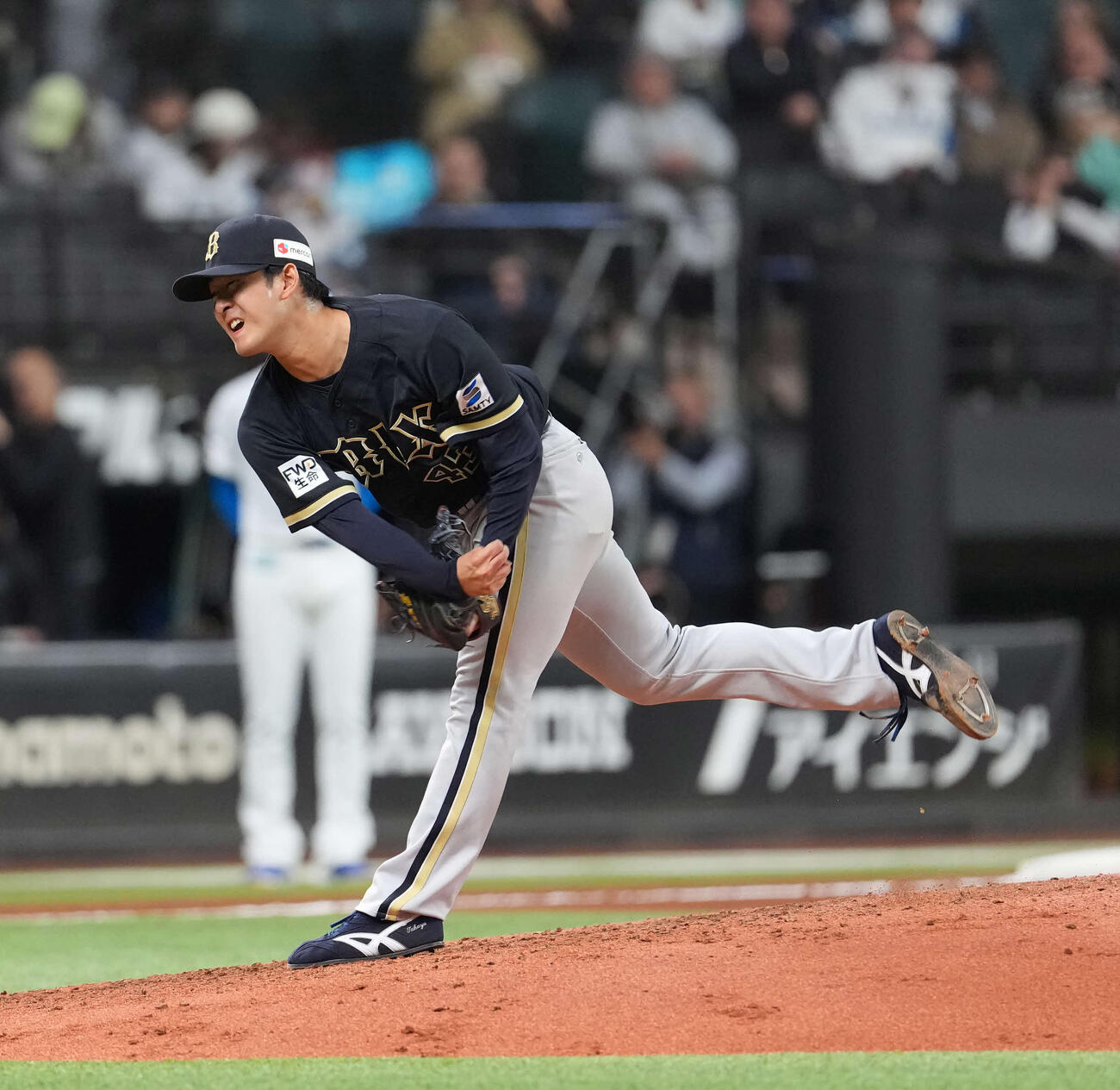 日本ハム対オリックス　オリックスの高谷舟（撮影・井上学）