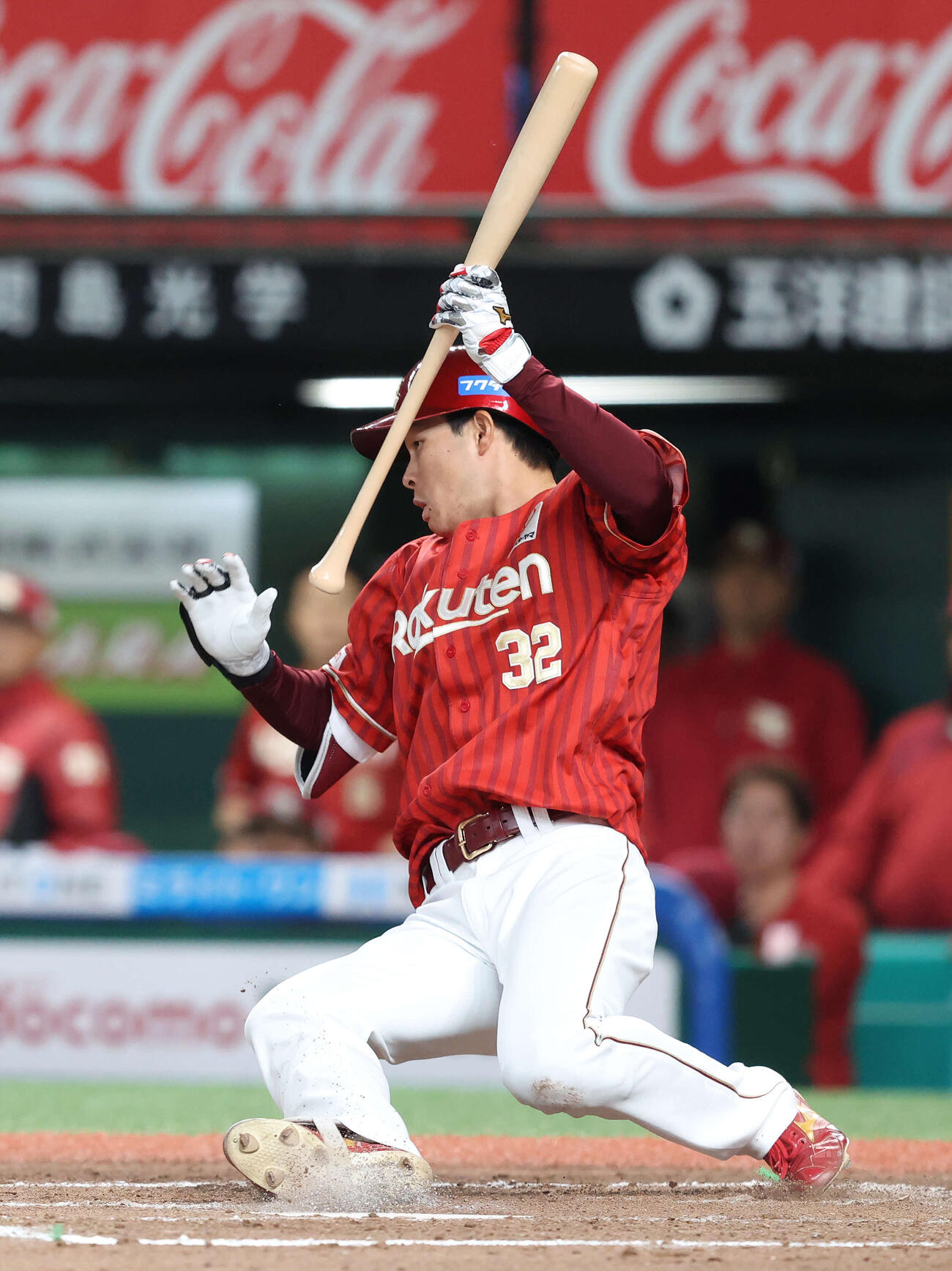 西武対楽天　7回表楽天無死一塁、併殺に倒れる中島（撮影・河田真司）