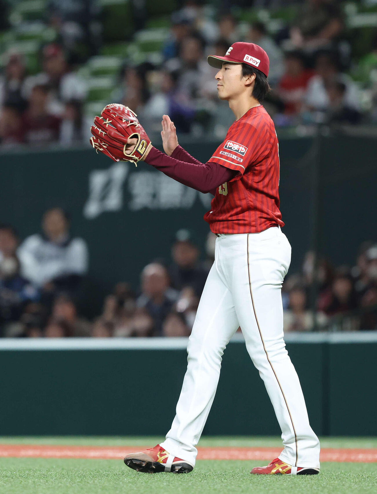 西武対楽天　7回裏を抑える荘司（撮影・河田真司）