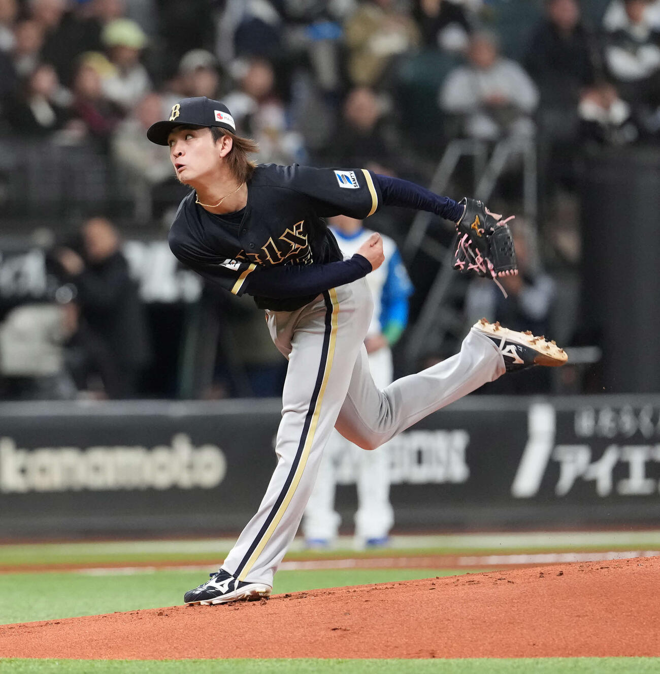 日本ハム対オリックス　力投するオリックス先発の寺西（撮影・井上学）