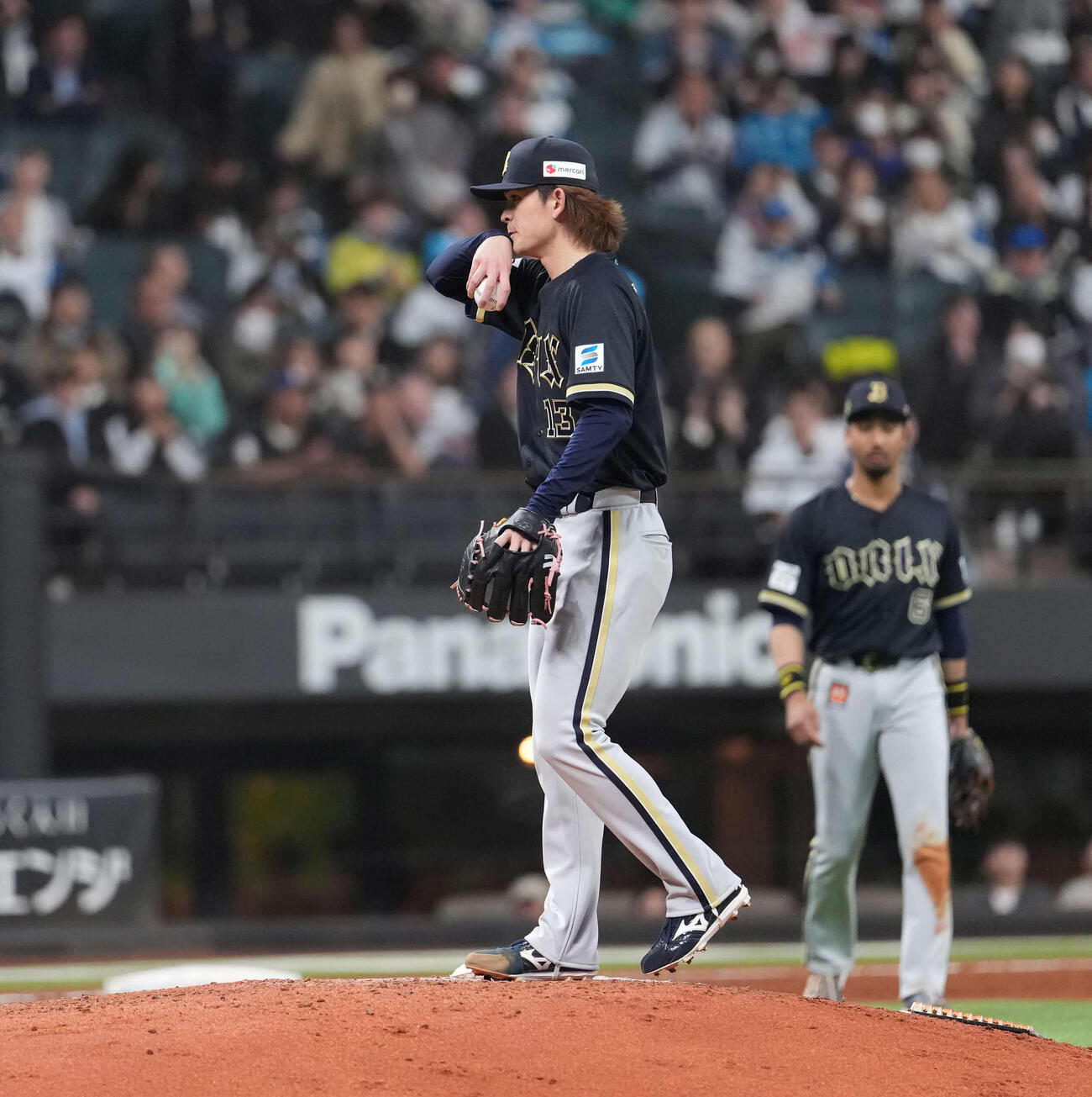 日本ハム対オリックス　4回に失点するオリックス寺西（撮影・井上学）