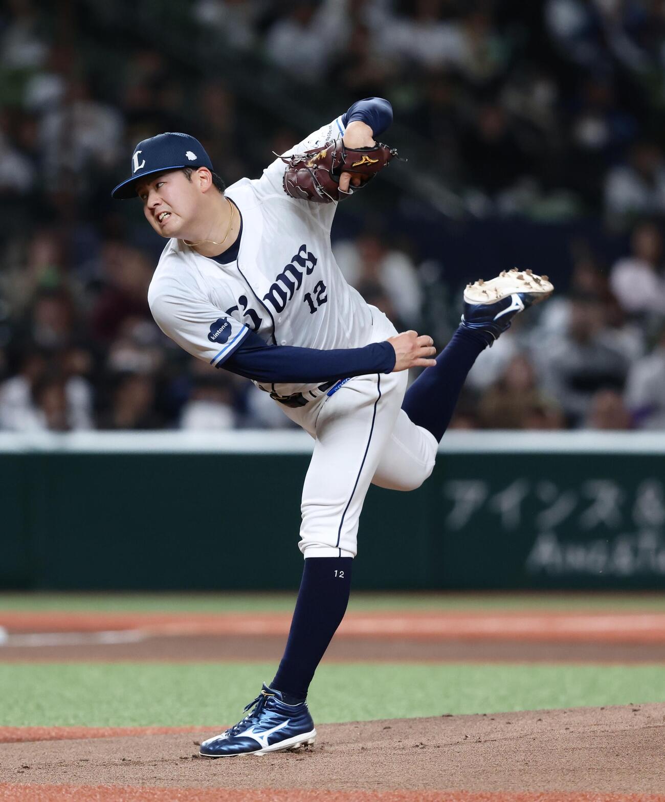 西武対楽天　西武先発の渡辺（撮影・河田真司）
