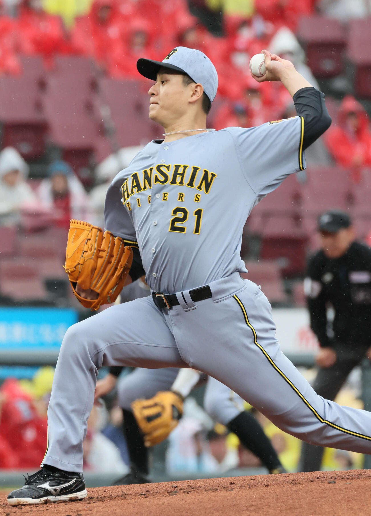 広島対阪神　阪神先発の大竹（撮影・加藤孝規）