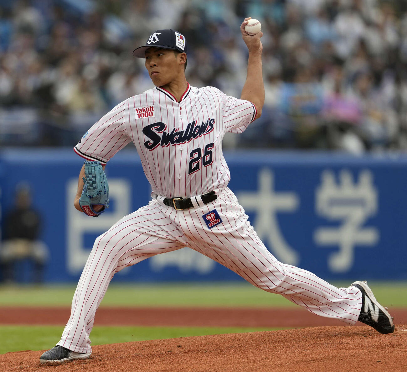 ヤクルト対中日　ヤクルト先発の山野（撮影・小島史椰）