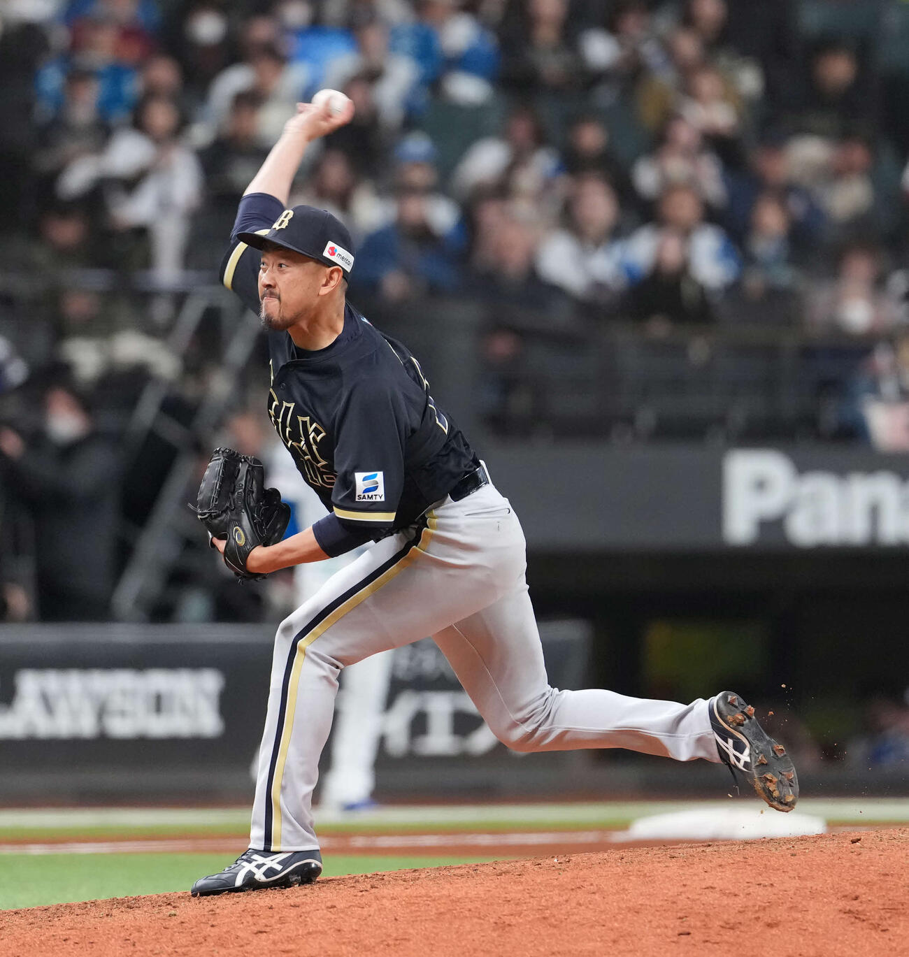 日本ハム対オリックオリックスの平野（撮影・井上学）