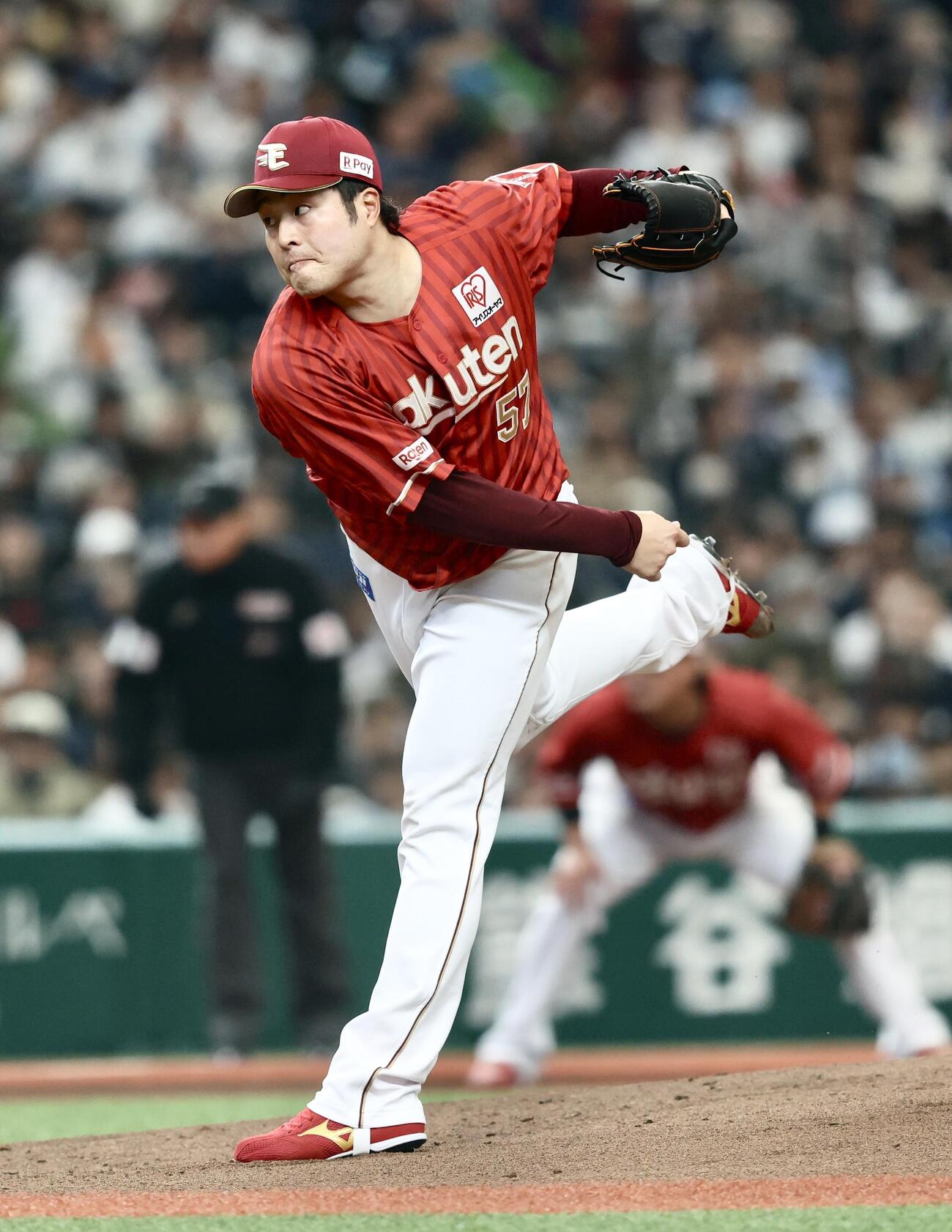 西武対楽天　楽天先発の滝中（撮影・河田真司）