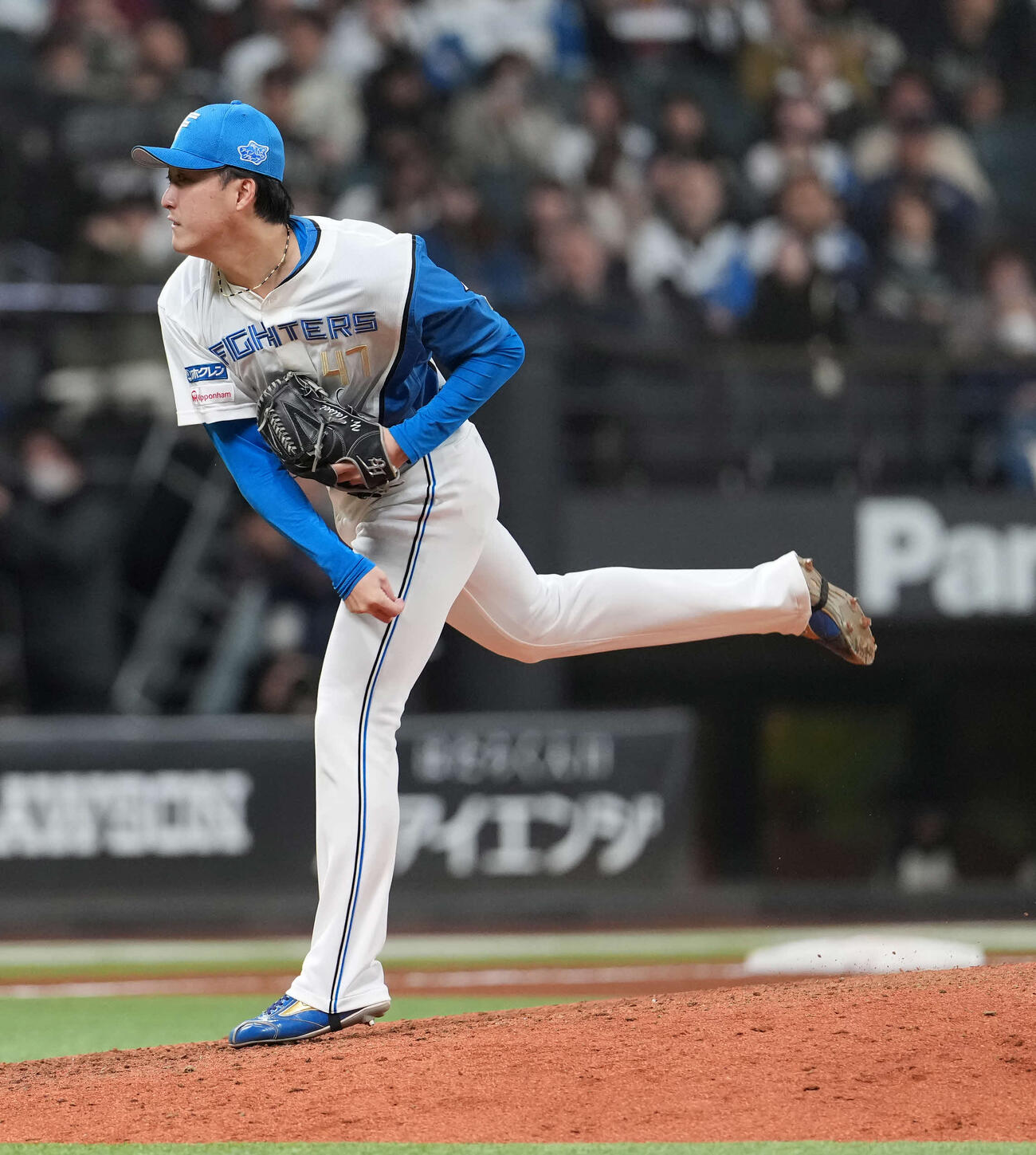日本ハム対オリックス　日本ハム柳川（撮影・井上学）