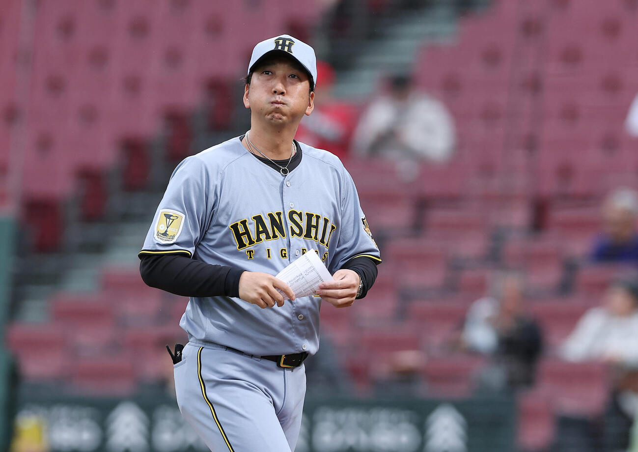 広島対阪神　広島戦に臨む阪神藤川監督（撮影・前田充）