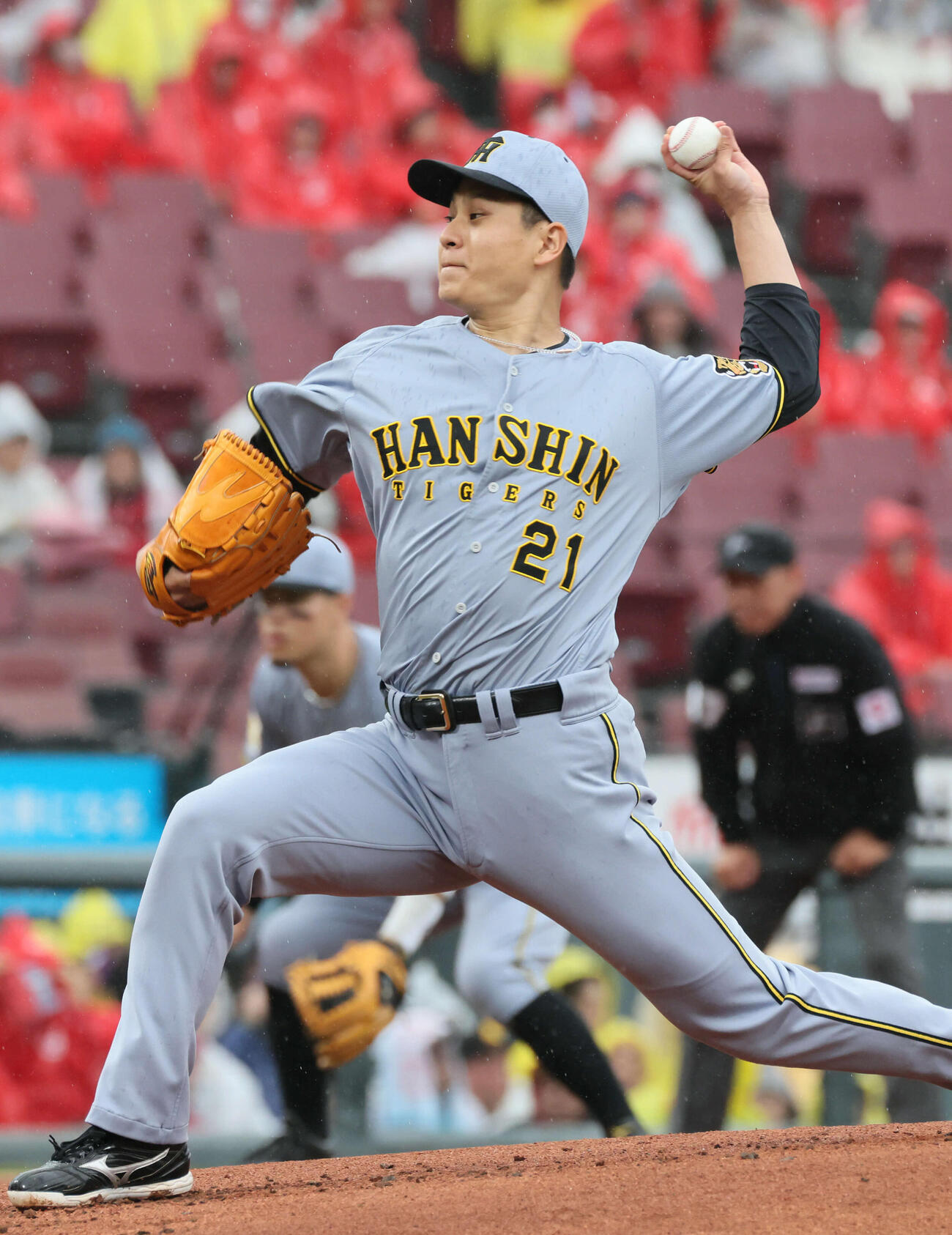 広島対阪神　阪神先発の大竹（撮影・加藤孝規）