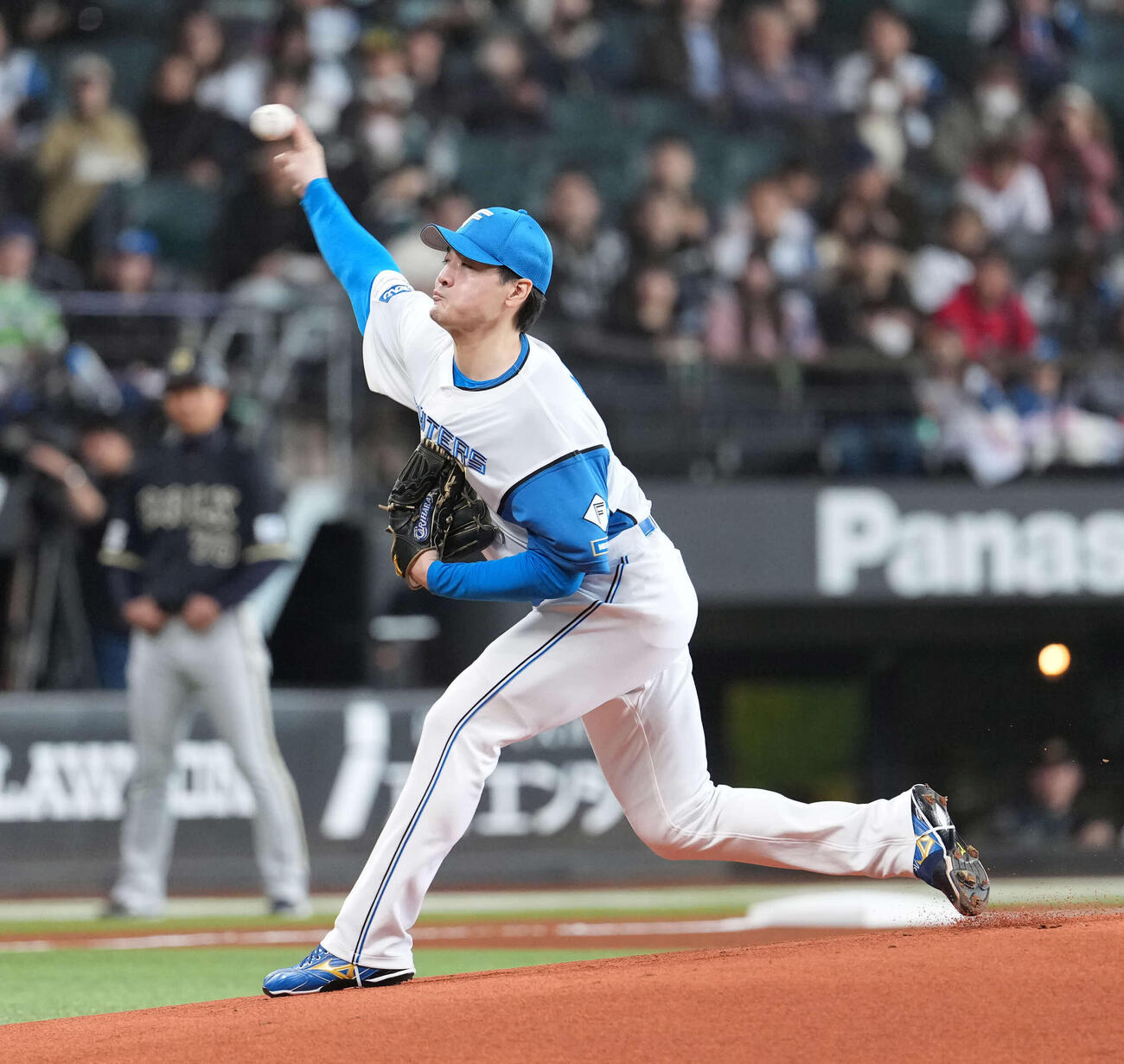 日本ハム対オリックス　日本ハム先発の有原（撮影・井上学）