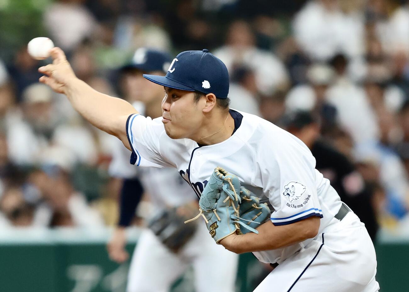 西武対楽天　西武先発の平良（撮影・河田真司）