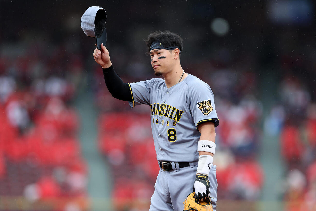 阪神佐藤輝明（2026年4月撮影）