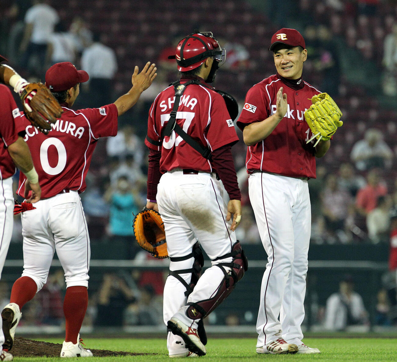 11年6月15日、広島戦で3安打完封勝利を飾った田中将大
