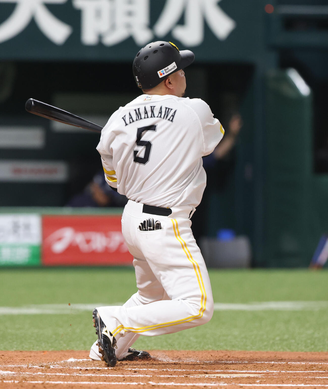 ソフトバンク対西武　2回裏ソフトバンク無死、山川は左越えに同点本塁打を放つ（撮影・梅根麻紀）