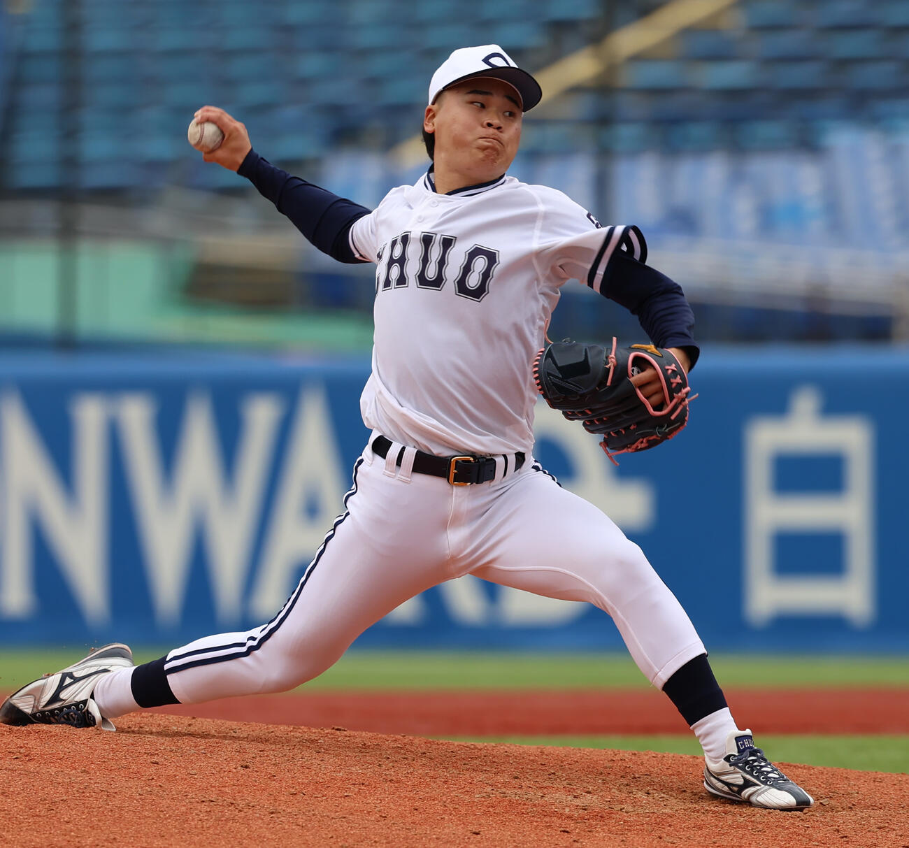 国学院大対中大　中大3番手子安（撮影・水谷安孝）