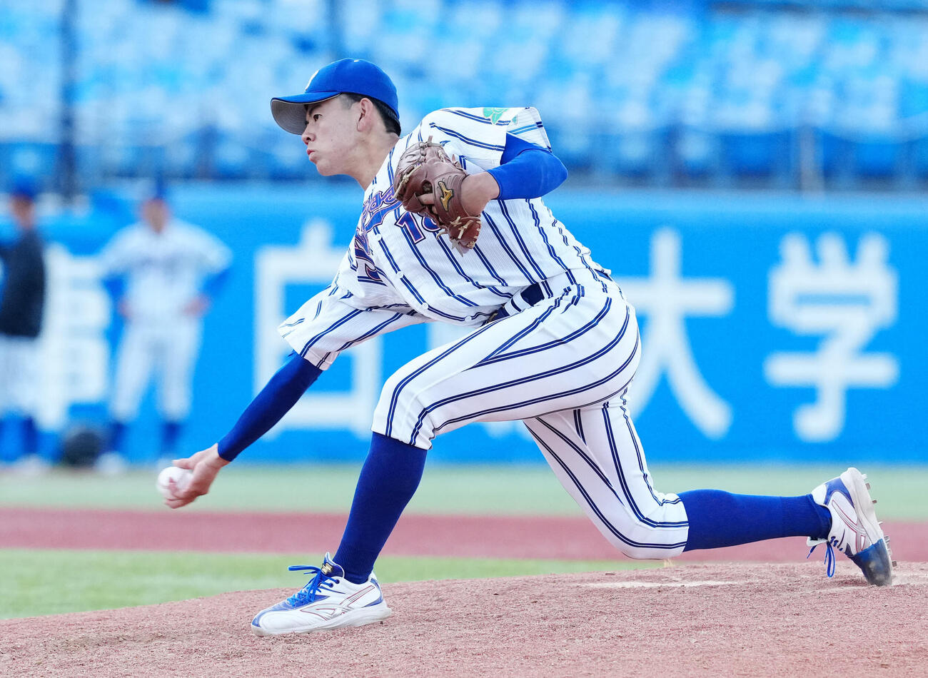 立正大対東洋大　立正大2番手の田中昇（撮影・江口和貴）