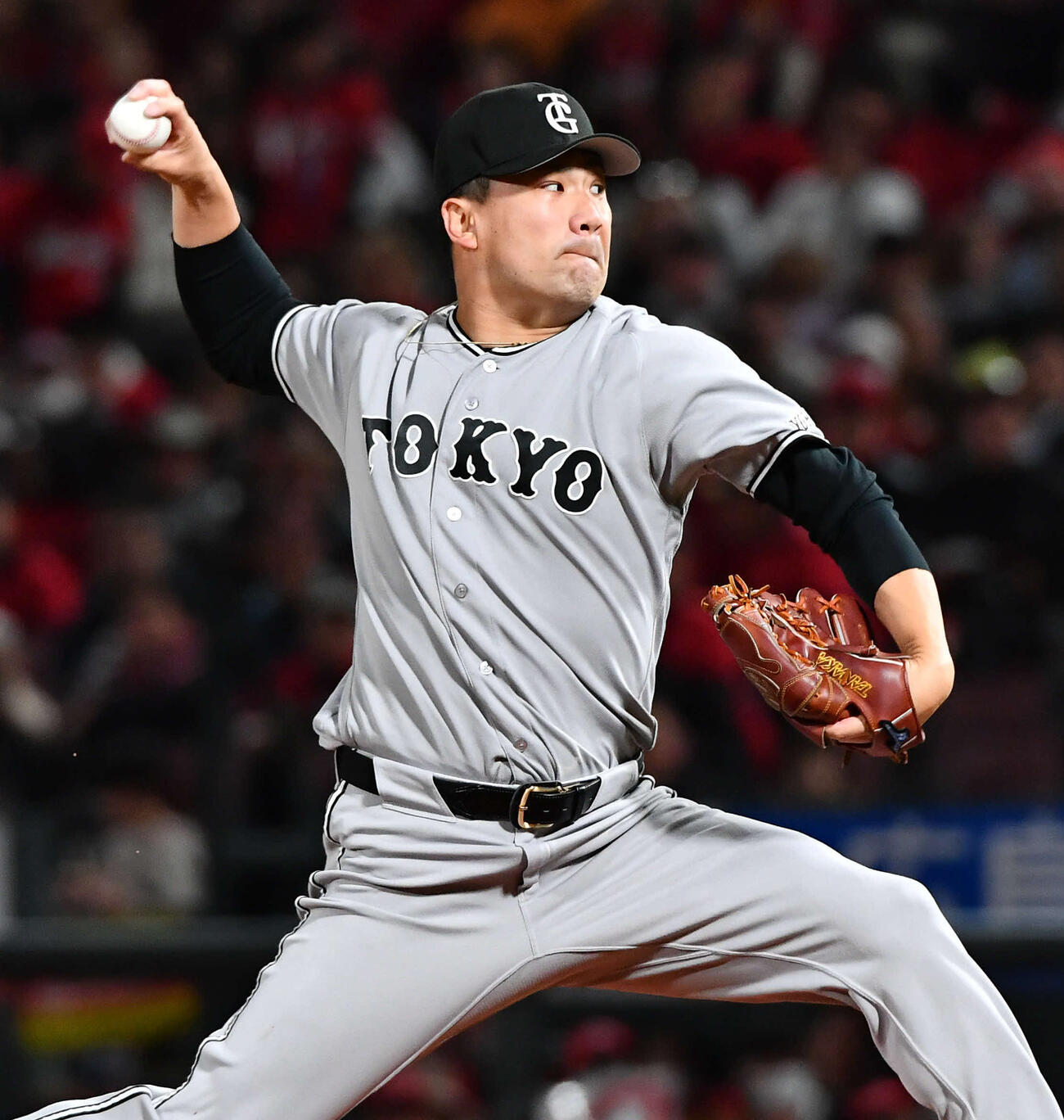 広島対巨人　巨人先発の田中将（撮影・岩下翔太）
