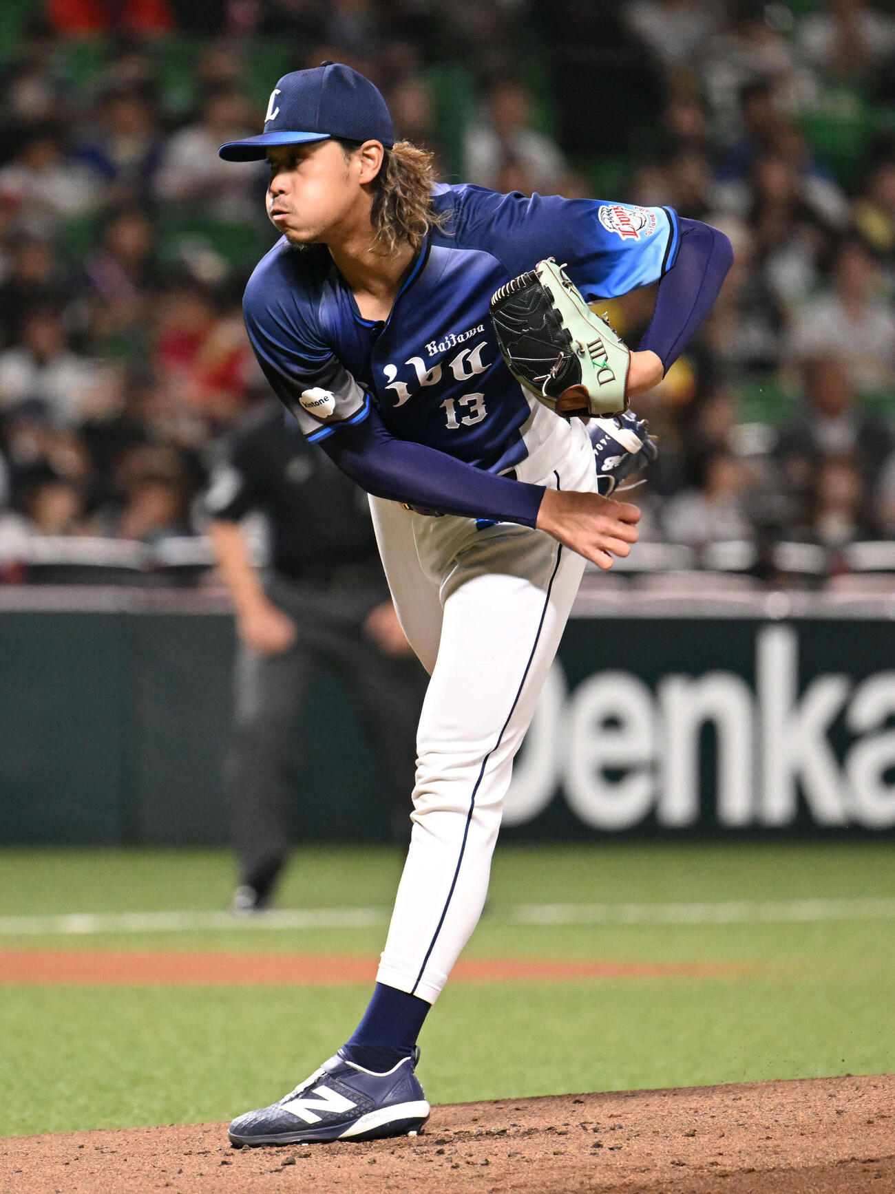 ソフトバンク対西武　西武先発の高橋光（撮影・林敢治）