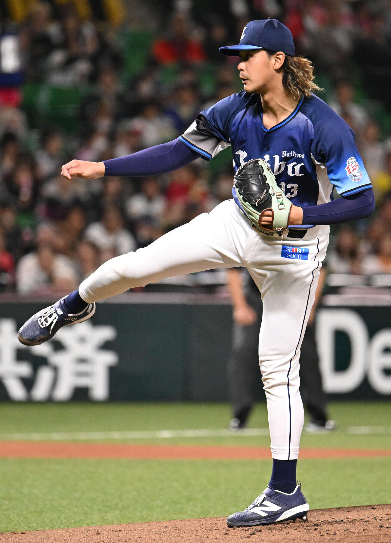 ソフトバンク対西武　西武先発の高橋光（撮影・林敢治）