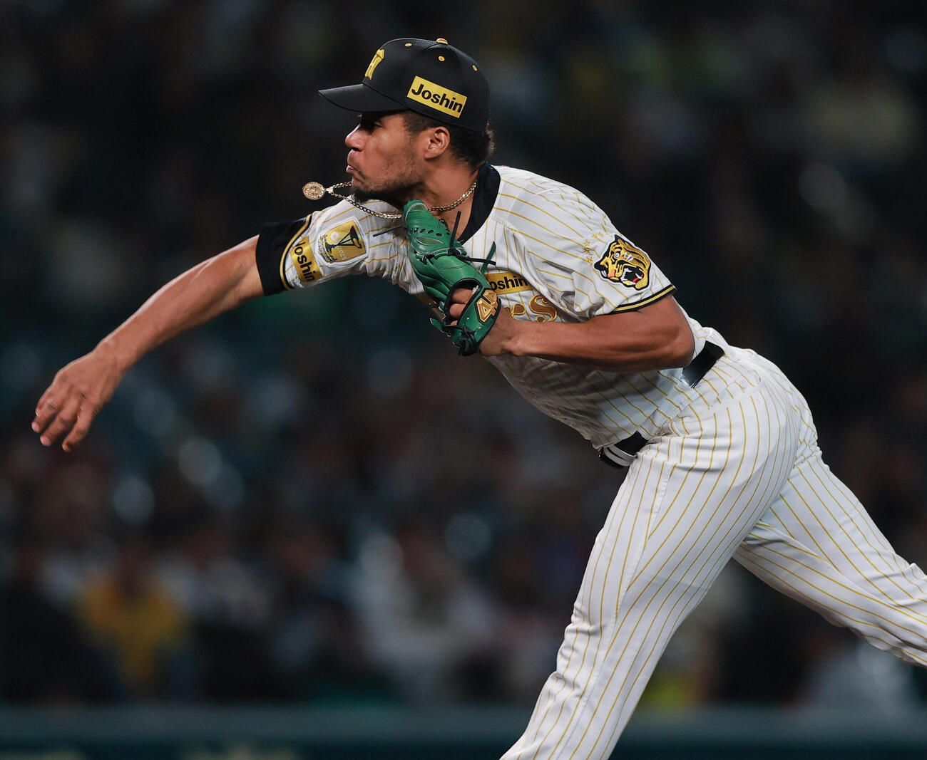 阪神対ヤクルト　9回表に登板する阪神モレッタ（撮影・上山淳一）