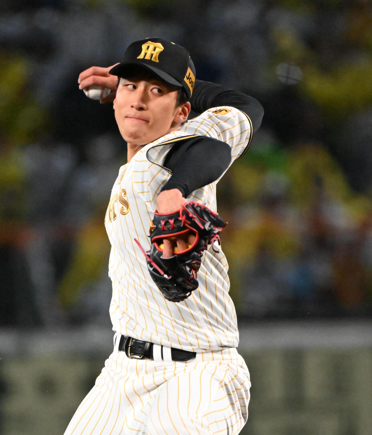 阪神対ヤクルト　プロ初先発の阪神茨木（撮影・石井愛子）