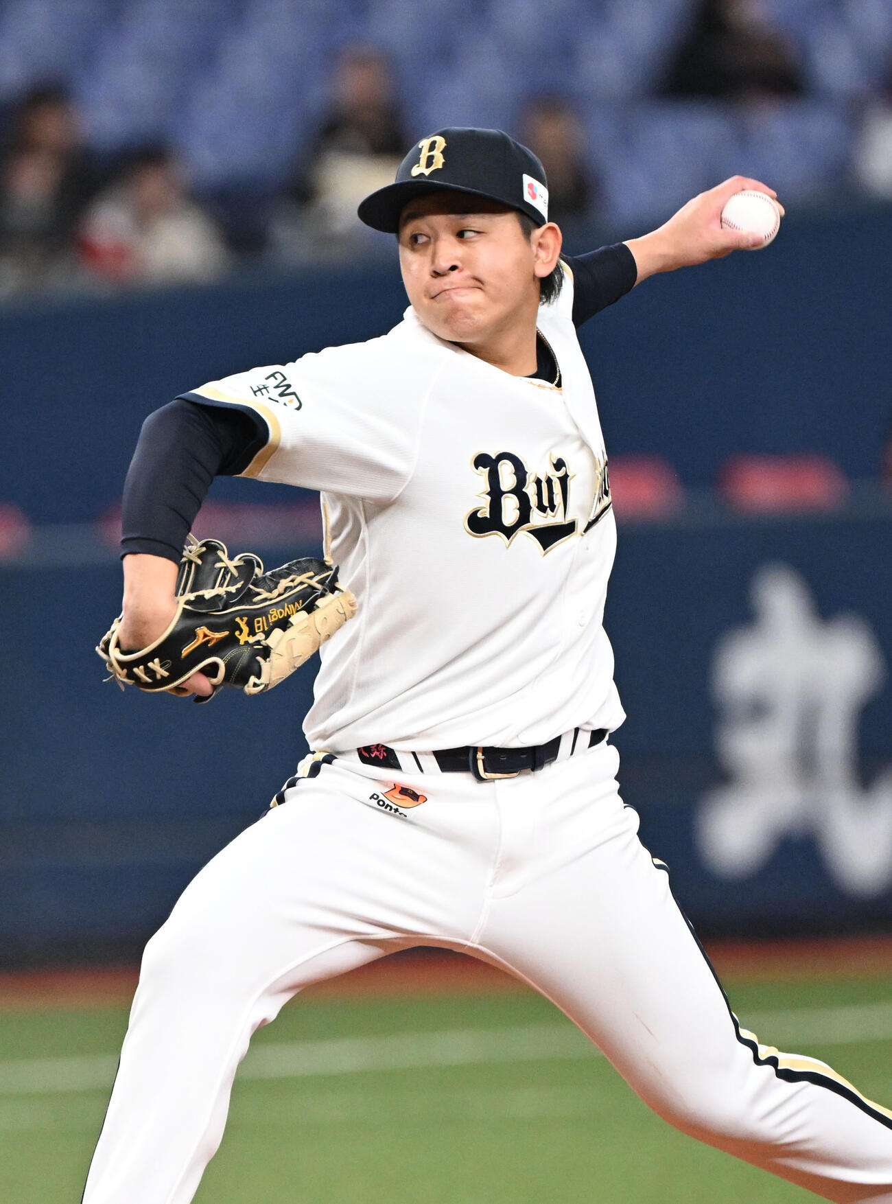 オリックス対ロッテ　オリックス先発の宮城（撮影・和賀正仁）