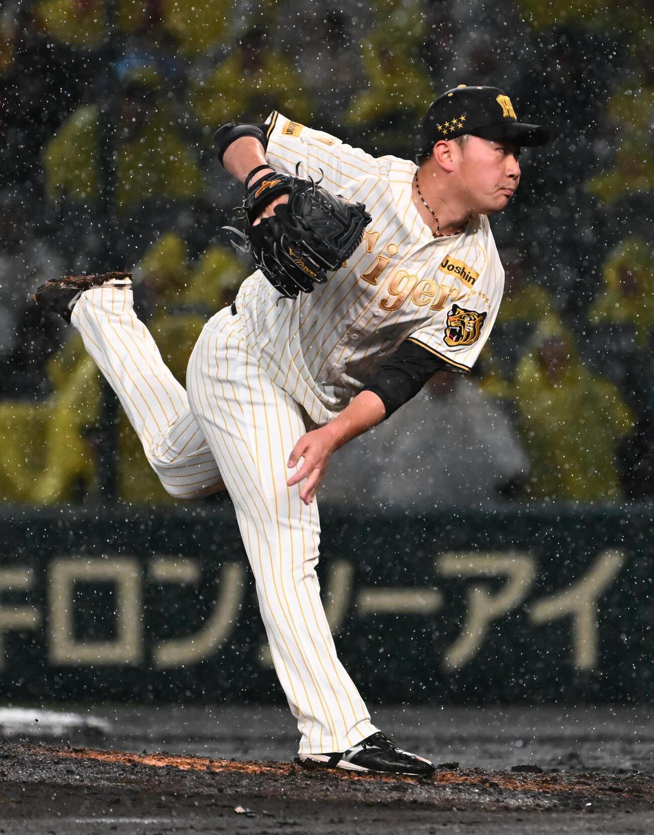 阪神対ヤクルト　阪神2番手の桐敷（撮影・石井愛子）