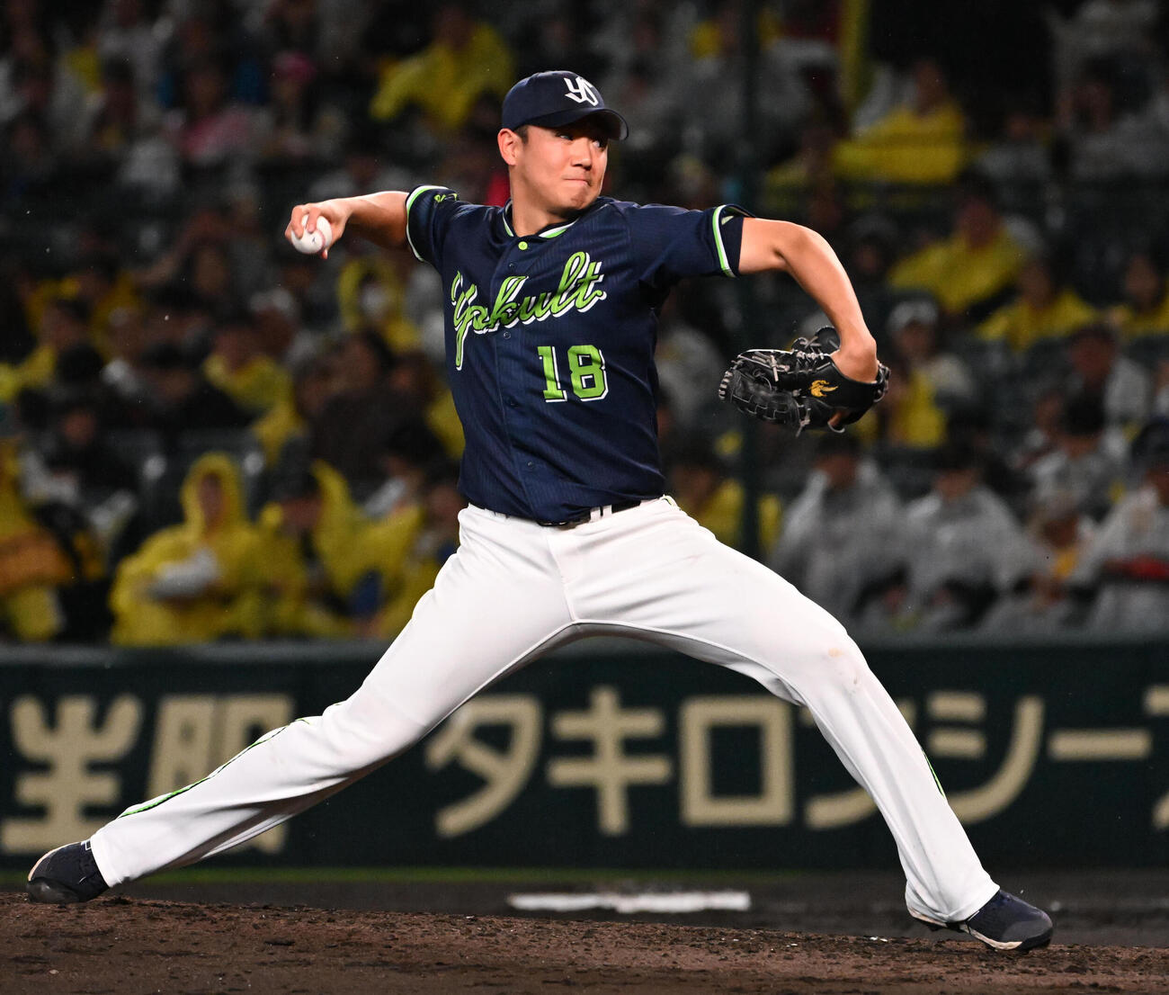 阪神対ヤクルト　ヤクルト先発の奥川（撮影・石井愛子）