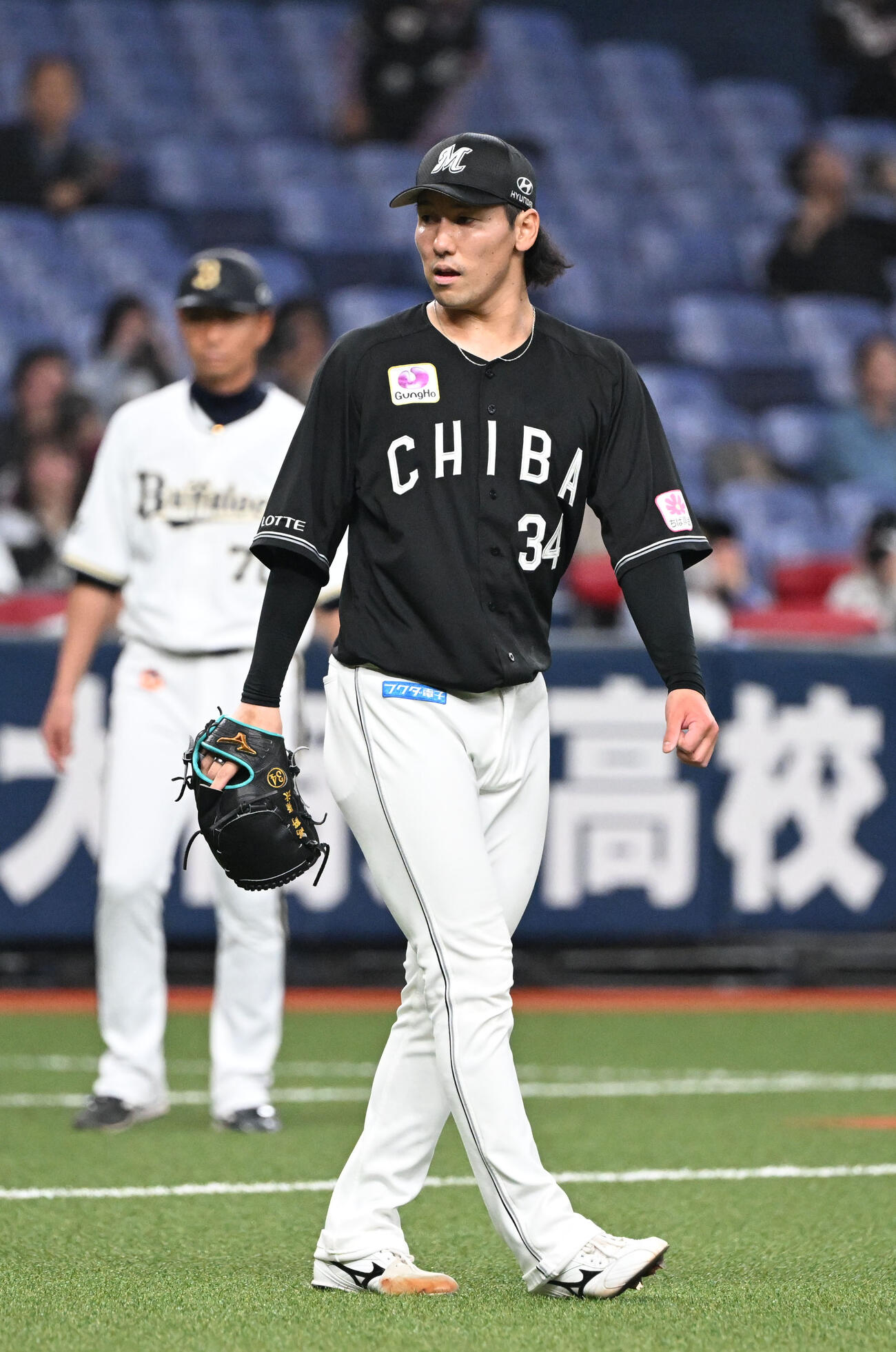 オリックス対ロッテ　10回裏オリックス1死三塁、西川にサヨナラ打を浴びた高野（撮影・和賀正仁）