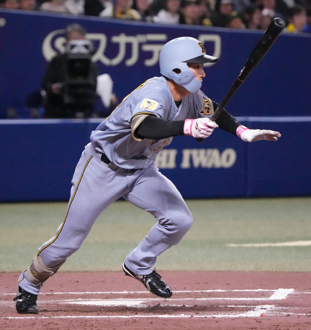 中日対阪神　8回表阪神無死、安打を放つ福島（撮影・森本幸一）