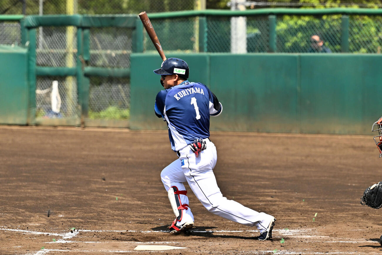 3軍戦　西武対巨人　4回裏、西武栗山は遊ゴロに倒れる（撮影・滝沢徹郎）
