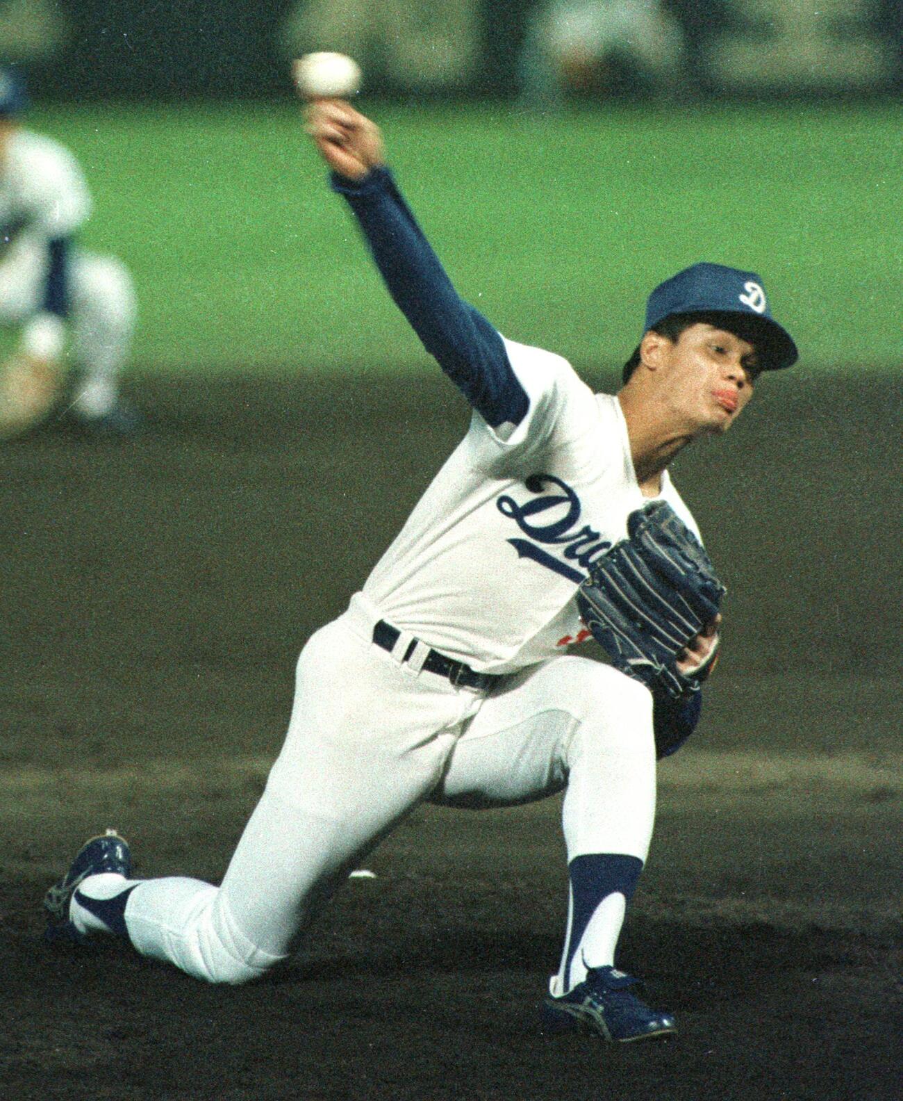 中日時代の郭源治さん（1988年10月1日撮影）