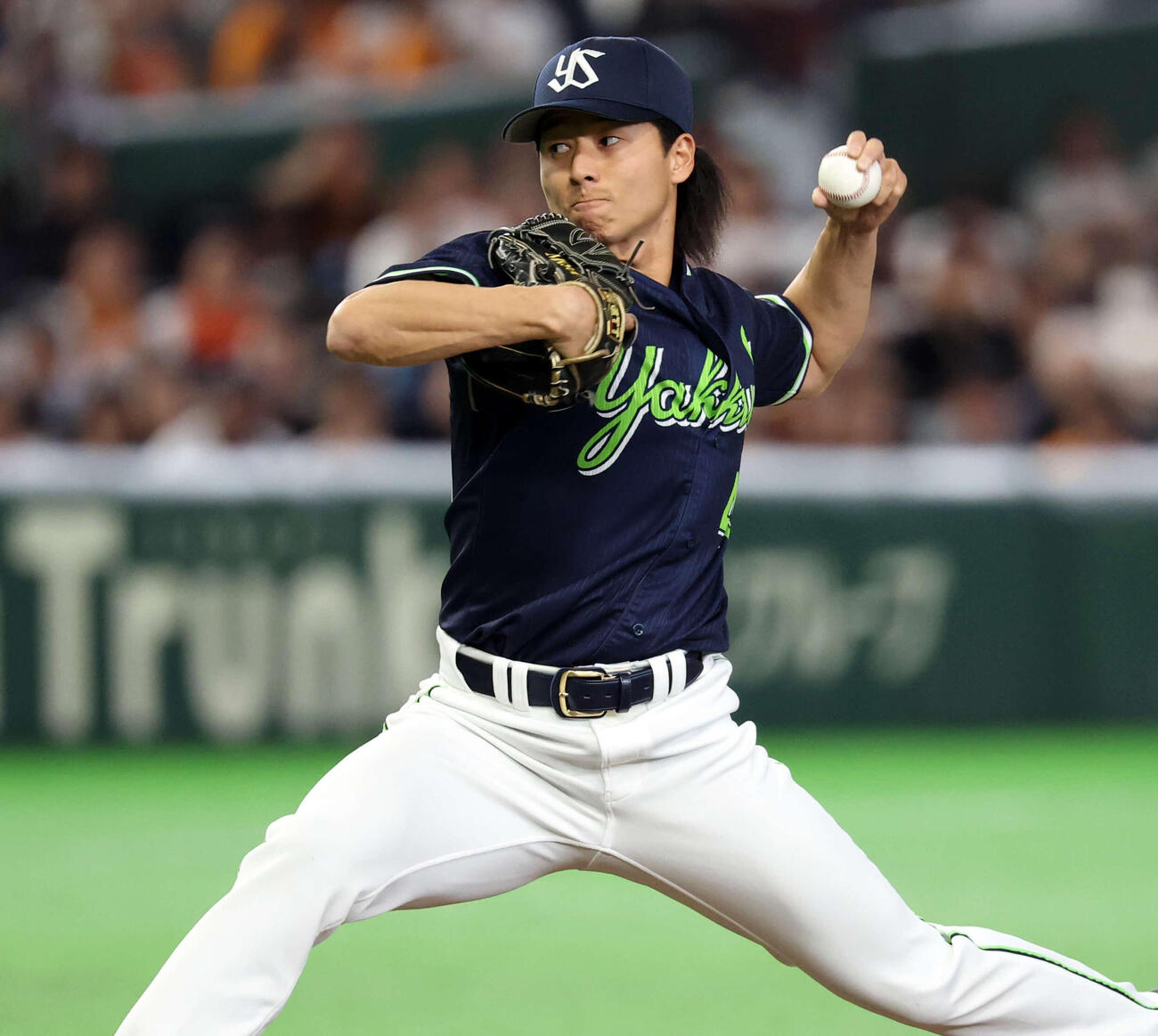 巨人対ヤクルト　8回裏巨人の攻撃で登板した増居（撮影・浅見桂子）