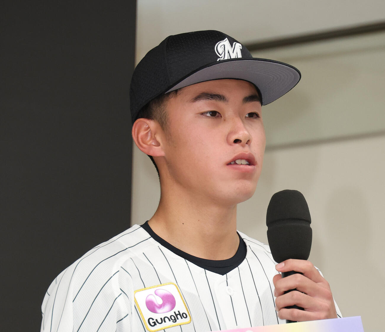 ロッテ富山紘之進（2023年撮影）
