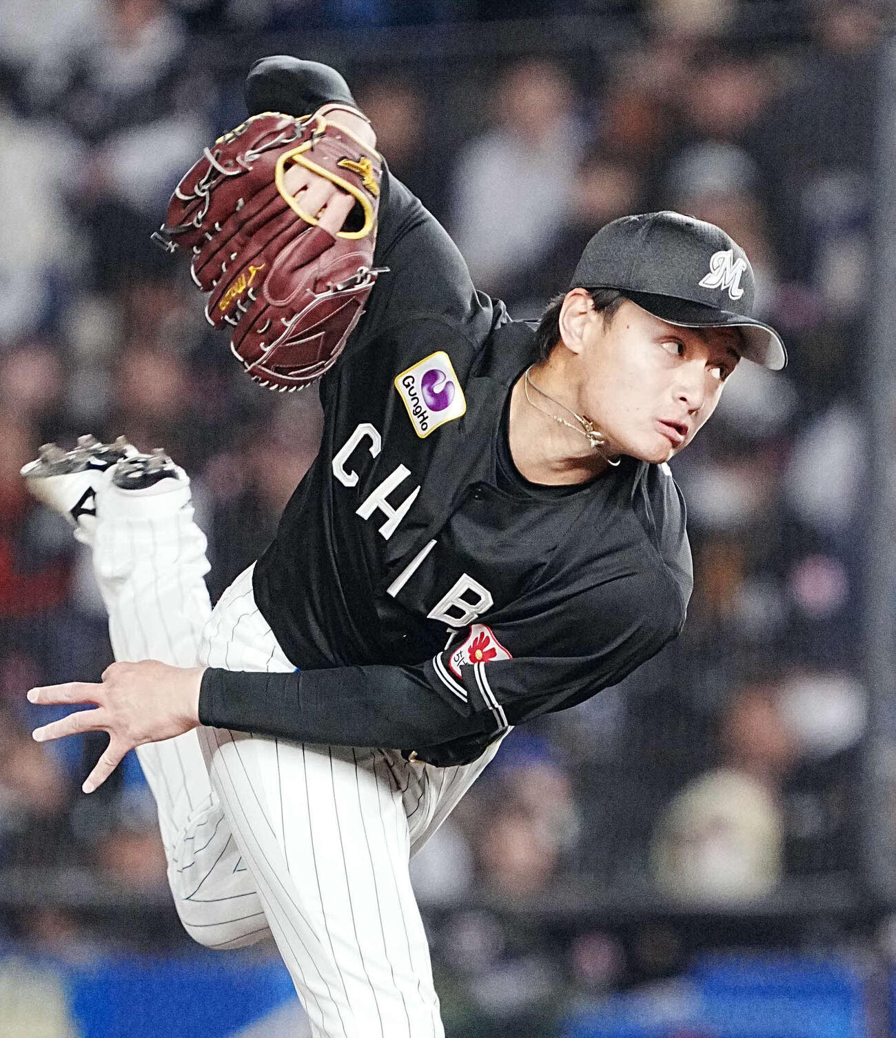 ロッテ毛利海大（2026年4月撮影）