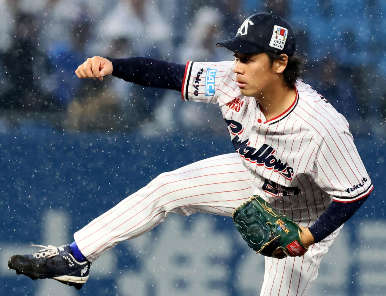 ヤクルト対DeNA　ヤクルト先発の小川（撮影・加藤哉）