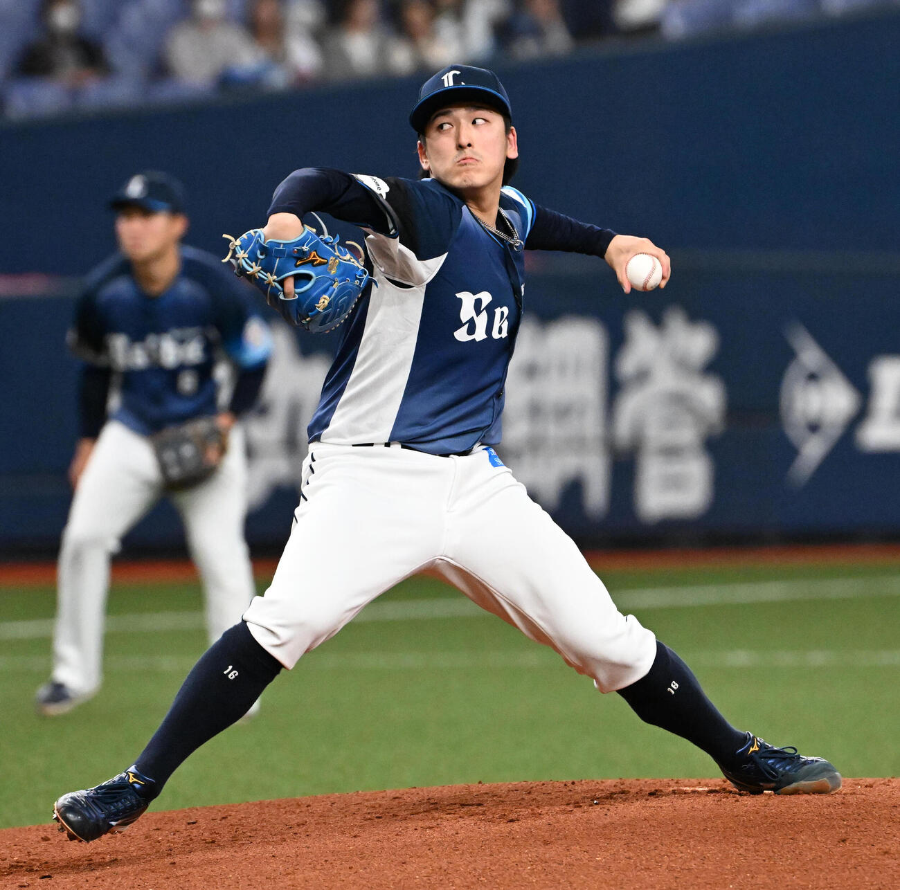 オリックス対西武　西武先発の隅田（撮影・石井愛子）