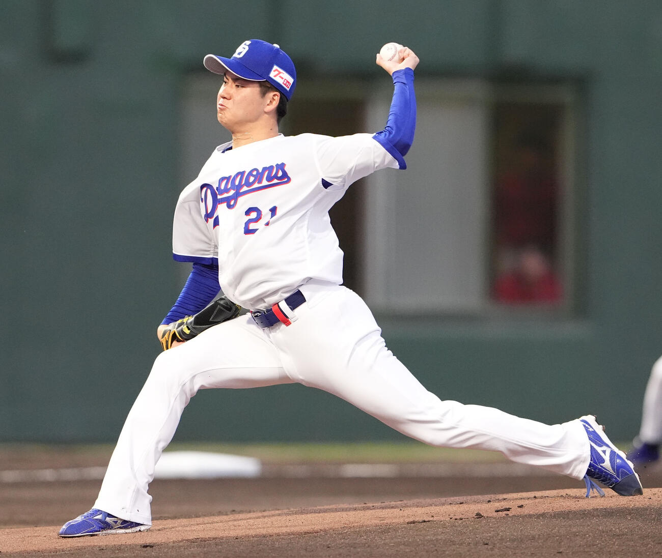 中日対広島　中日先発の金丸（撮影・森本幸一）
