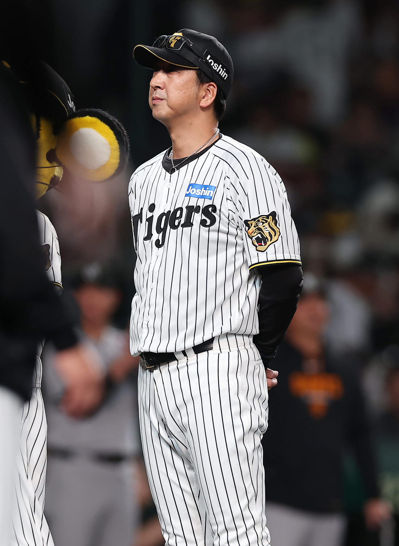 阪神対巨人　巨人に逆転負けを喫した阪神藤川監督（撮影・前田充）