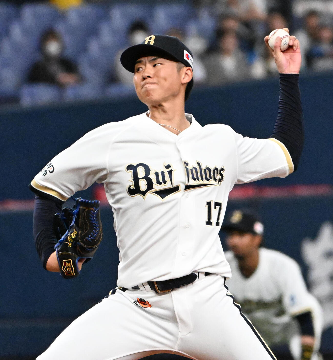 オリックス対西武　オリックス先発の曽谷（撮影・石井愛子）