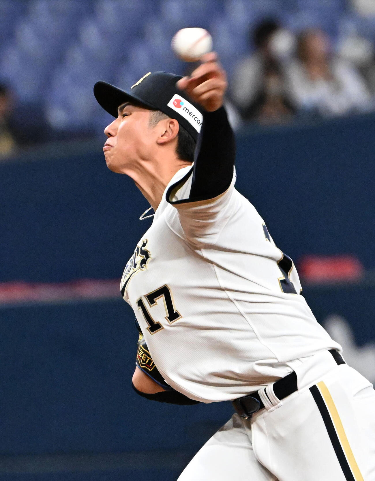 オリックス対西武　オリックス先発の曽谷（撮影・石井愛子）